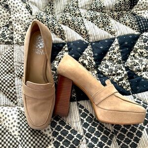 Vince Camuto fall suede retro heels